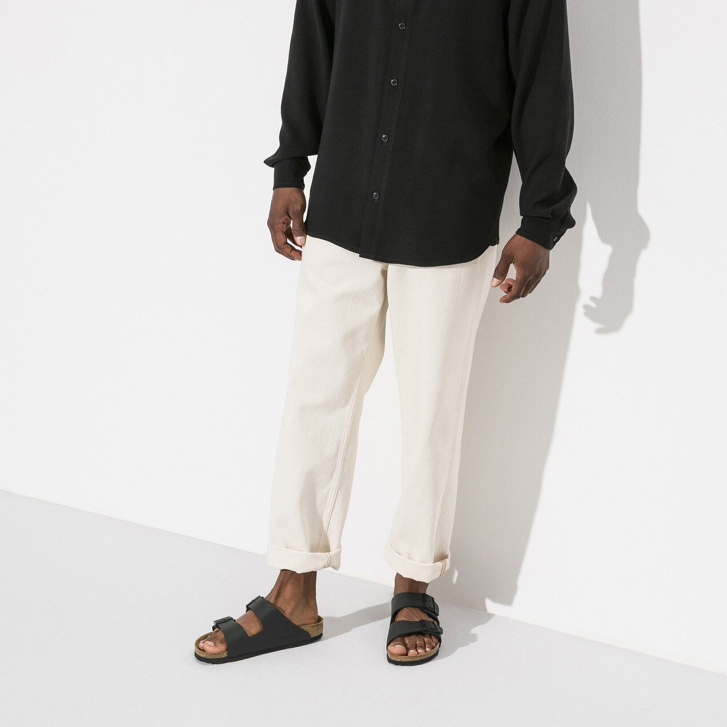 Arizona | Birko - Flor | Black - sandals - Birkenstock