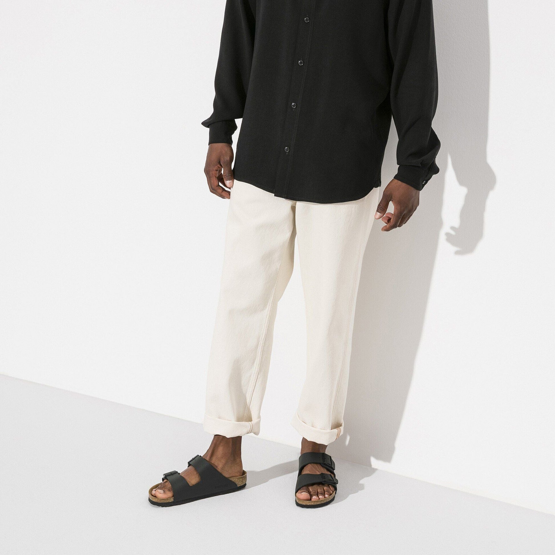 Arizona | Birko - Flor | Black - sandals - Birkenstock