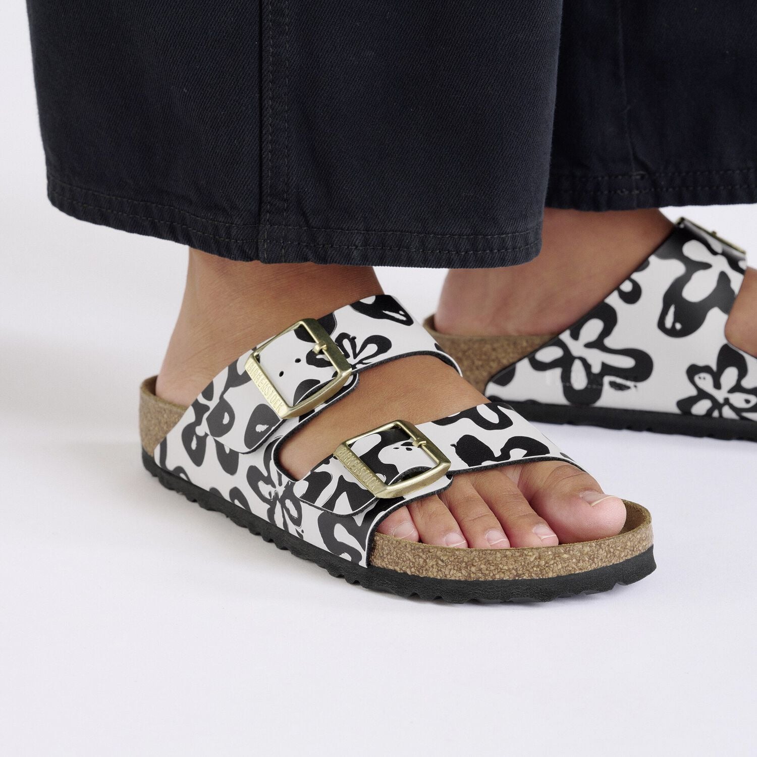 希少モデル BIRKENSTOCK ボストン PVC 花柄 絵画 サボ 26.5 Birkenstock Arizona 