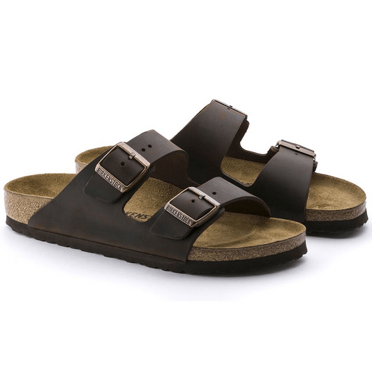 Arizona | Birko - Flor | Dark Brown - Sandals - Birkenstock