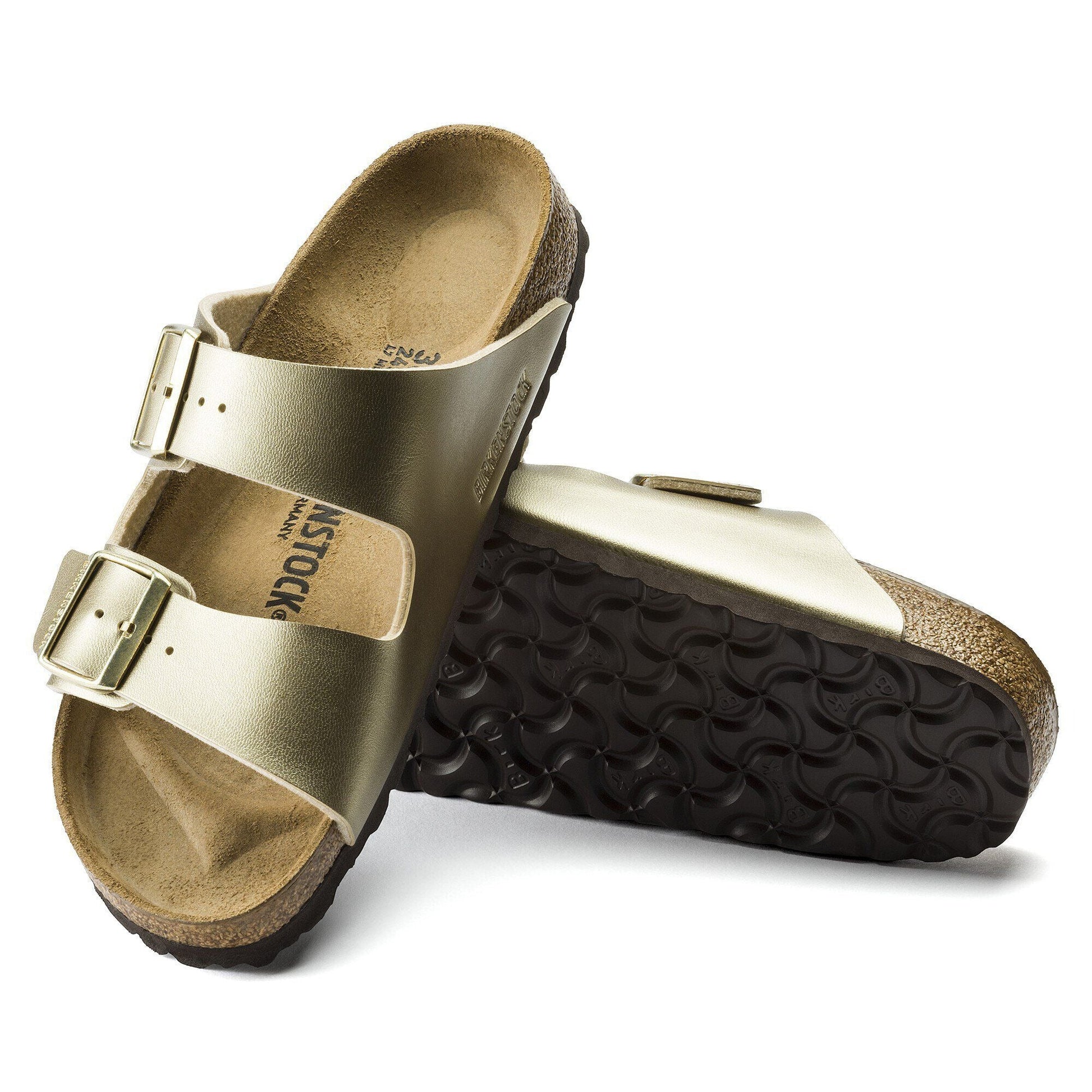 Arizona | Birko - Flor | Gold - sandals - Birkenstock