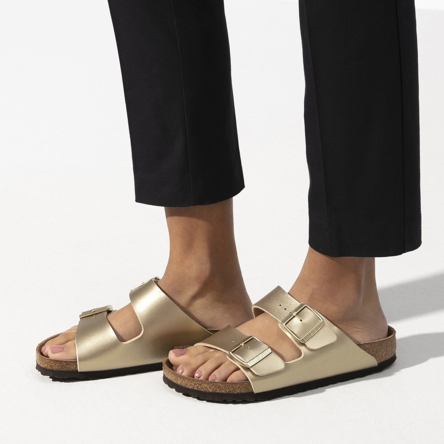 Arizona | Birko - Flor | Gold - sandals - Birkenstock