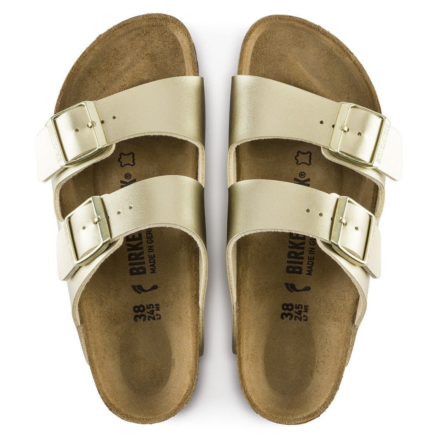Arizona | Birko - Flor | Gold - sandals - Birkenstock