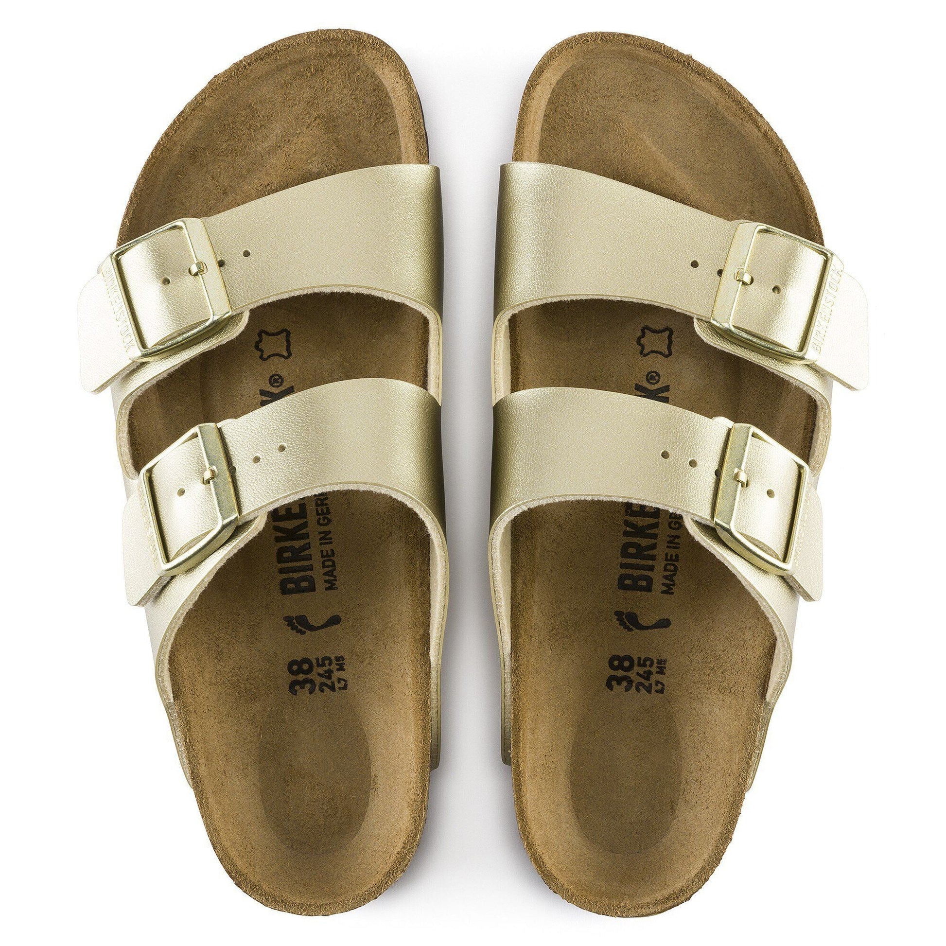 Arizona | Birko - Flor | Gold - sandals - Birkenstock