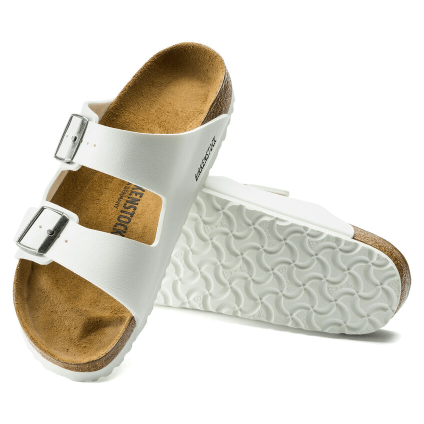 Arizona | Birko - Flor | White - Sandals - Birkenstock