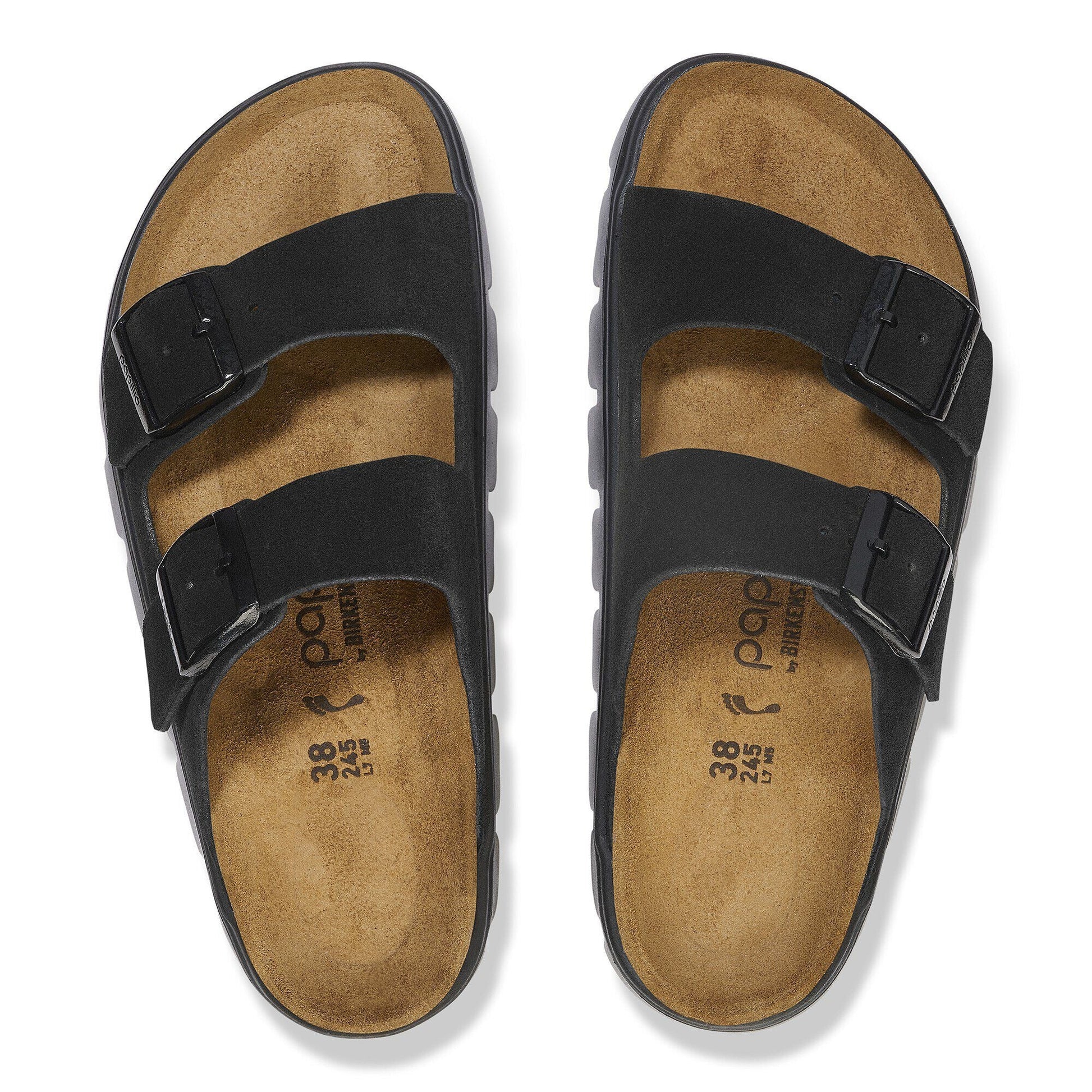 Arizona Chunky | Suede | Black/Black - sandals - Birkenstock