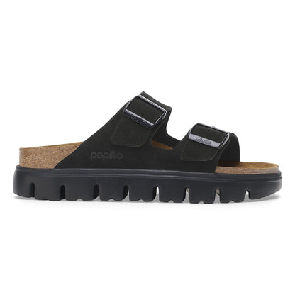 Arizona Chunky | Suede | Black/Black - sandals - Birkenstock