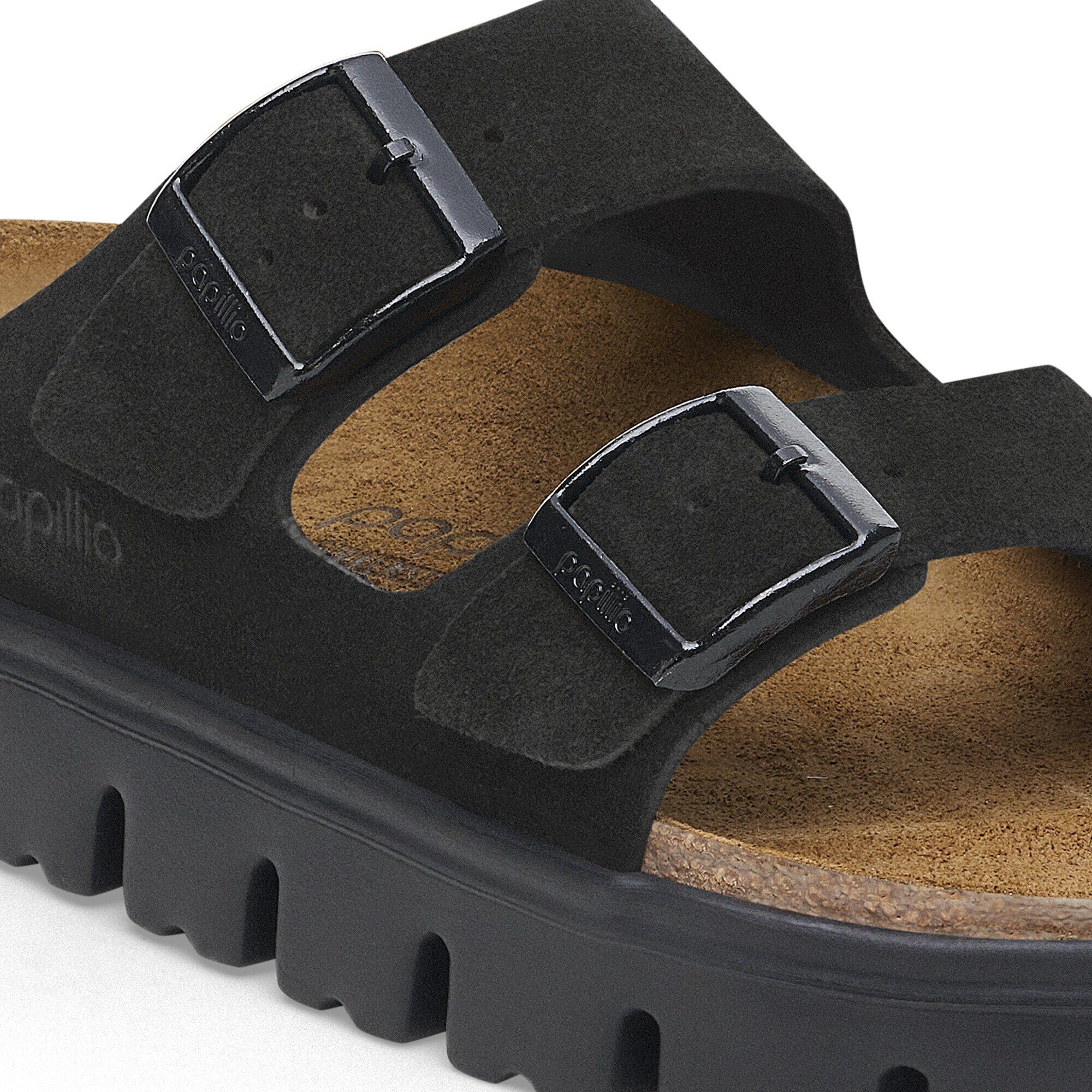 Arizona Chunky | Suede | Black/Black – Birkenstock Midtown