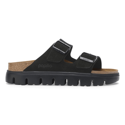 Arizona Chunky | Suede | Black/Black - Sandals - Birkenstock