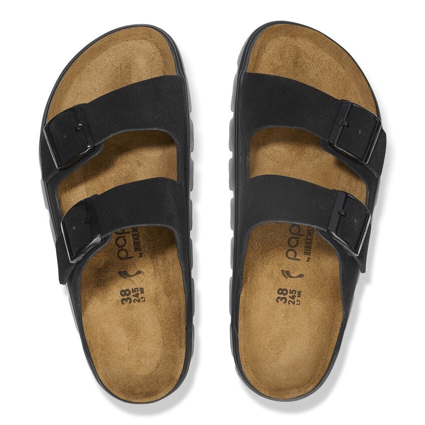 Arizona Chunky | Suede | Black/Black - Sandals - Birkenstock