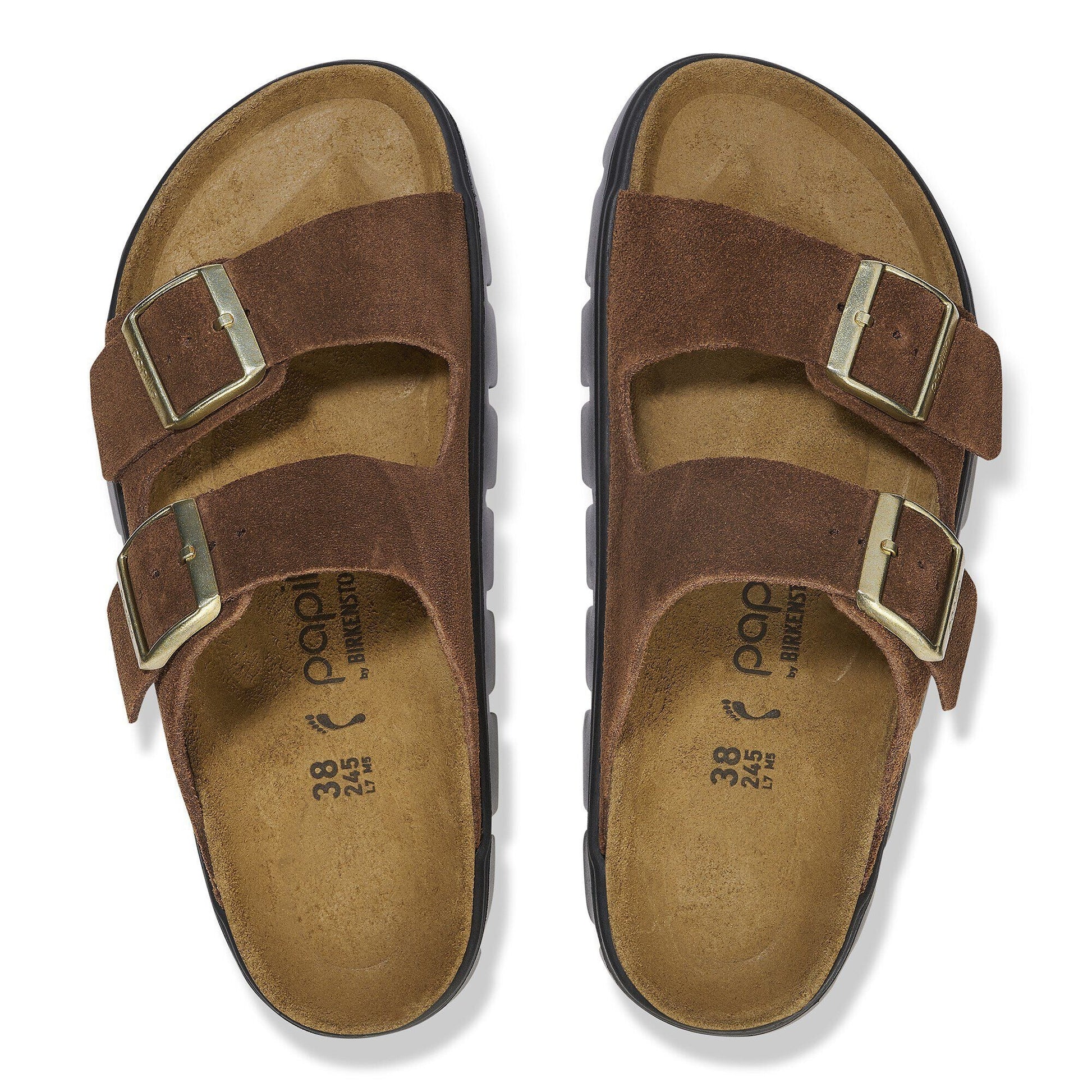 Arizona Chunky | Suede | Dark Tea - sandals - Birkenstock