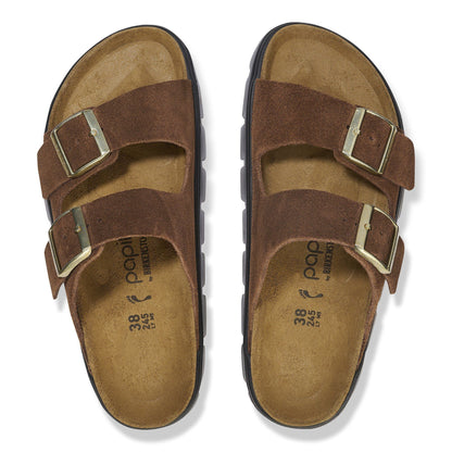 Arizona Chunky | Suede | Dark Tea - sandals - Birkenstock