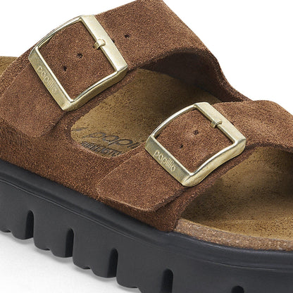 Arizona Chunky | Suede | Dark Tea - sandals - Birkenstock