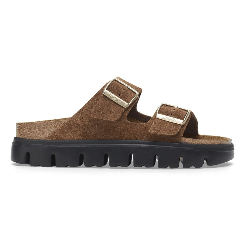 Arizona Chunky | Suede | Dark Tea/Black - Sandals - Birkenstock