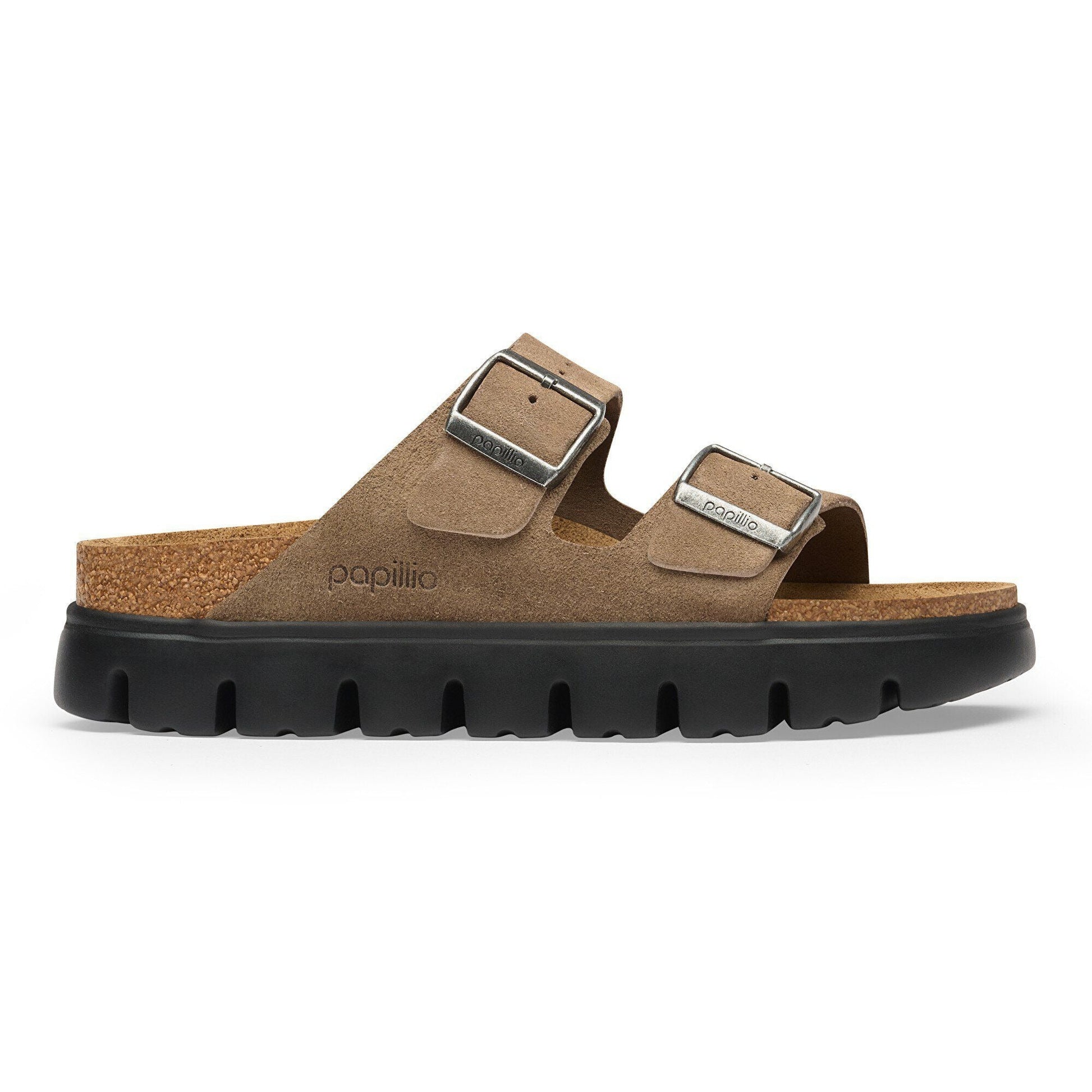 Arizona Chunky | Suede | Gray Taupe - sandals - Birkenstock