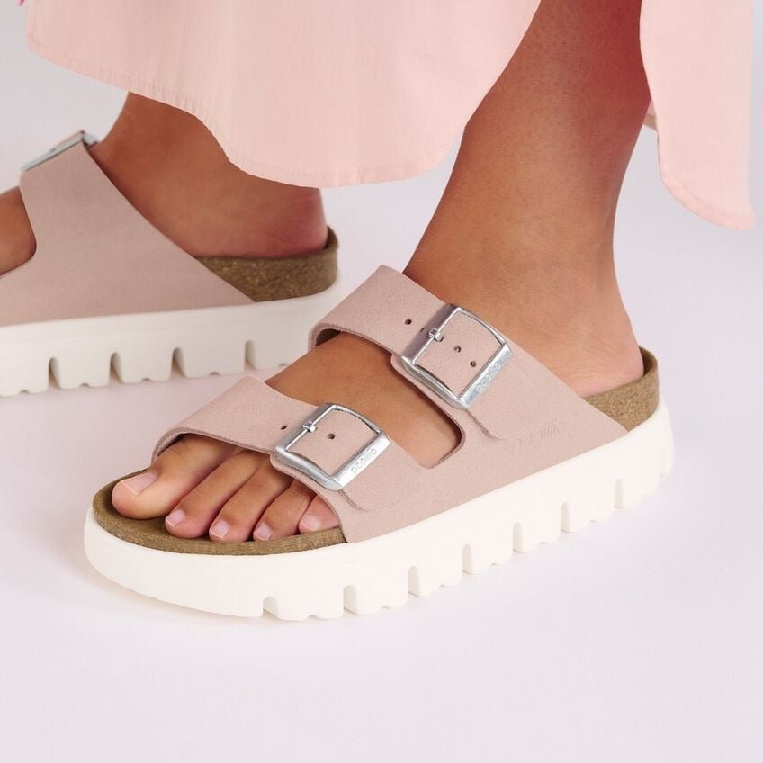 Arizona Chunky | Suede | Light Rose - Sandals - Birkenstock