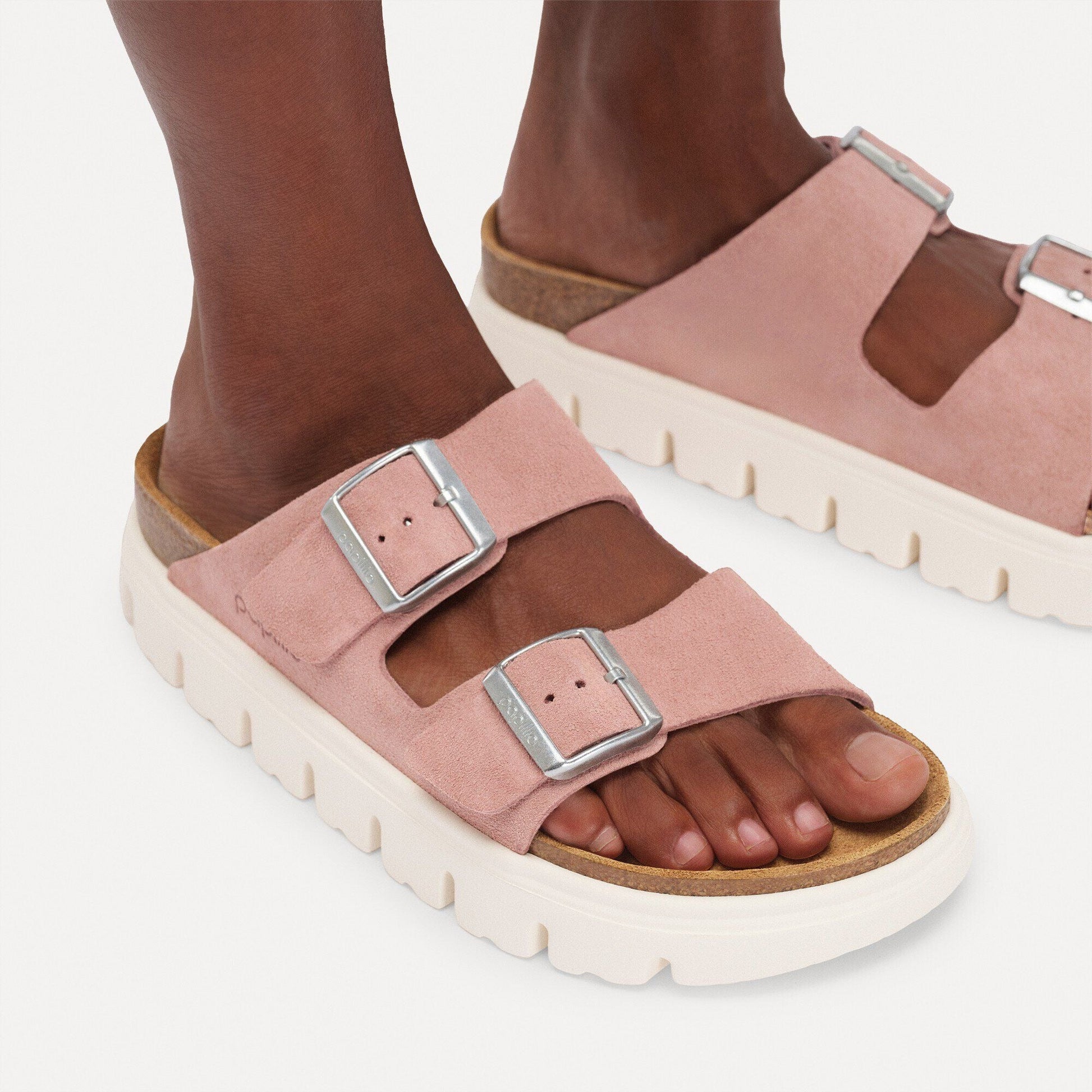 Arizona Chunky | Suede | Pink Clay - sandals - Birkenstock