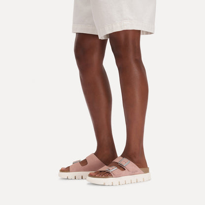 Arizona Chunky | Suede | Pink Clay - sandals - Birkenstock