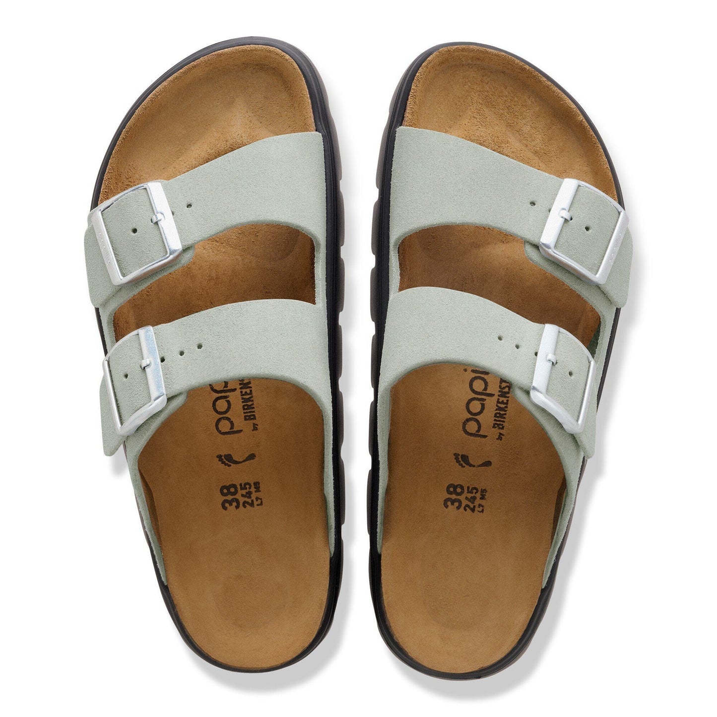 Arizona Chunky | Suede | Pure Sage - sandals - Birkenstock
