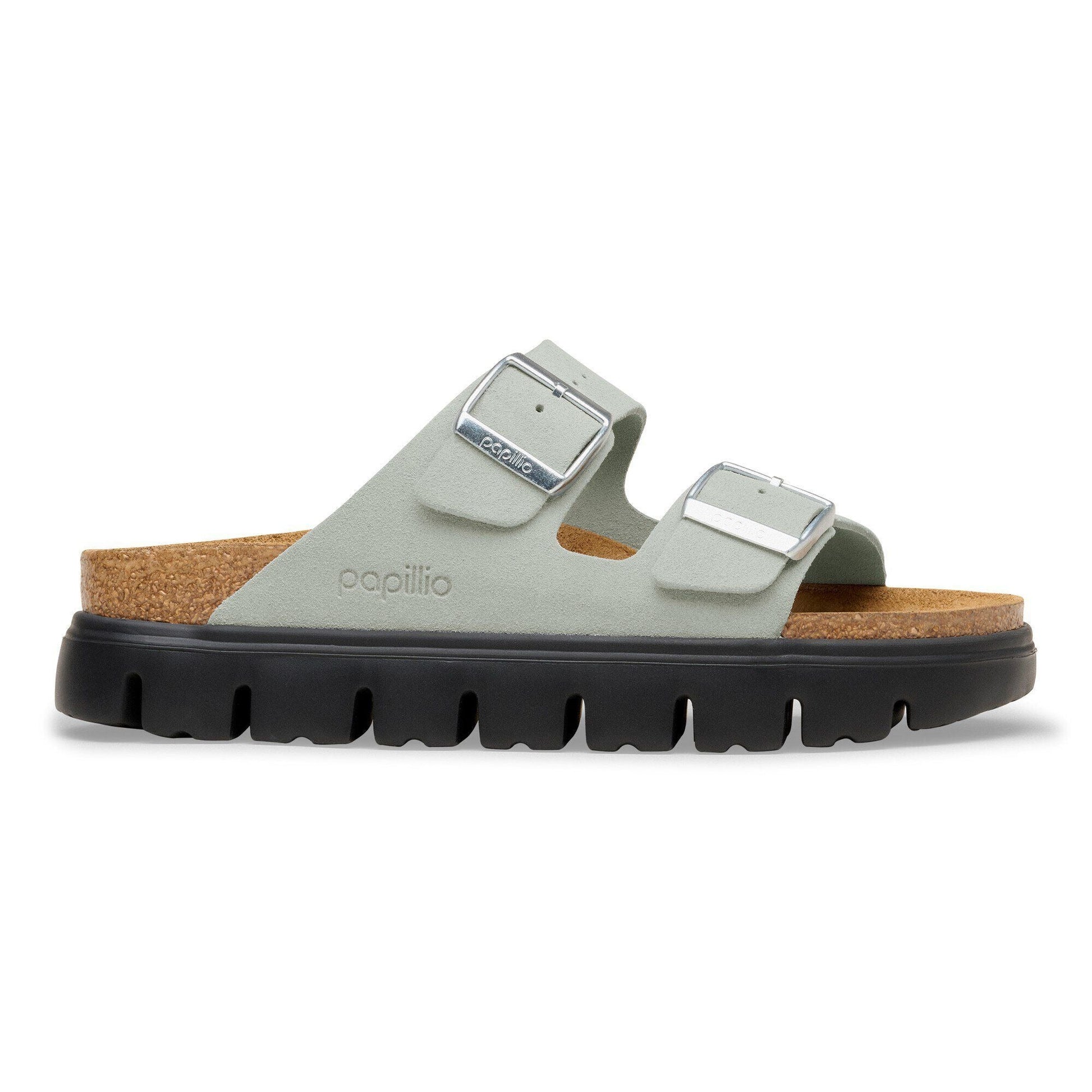 Arizona Chunky | Suede | Pure Sage - sandals - Birkenstock