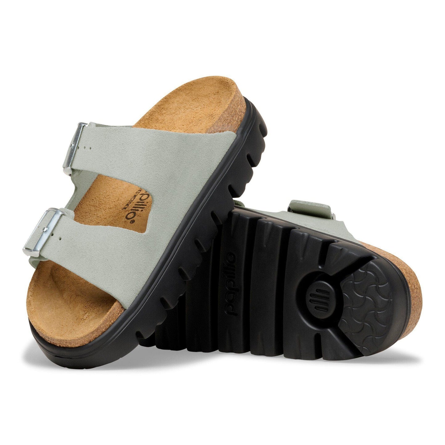 Arizona Chunky | Suede | Pure Sage - sandals - Birkenstock