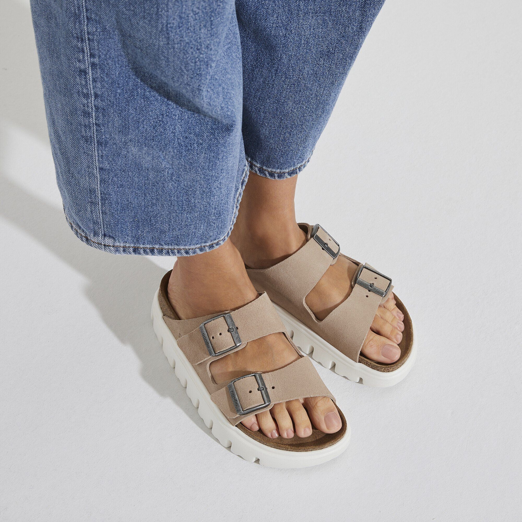 Arizona Chunky | Suede | Warm Sand – Birkenstock Midtown