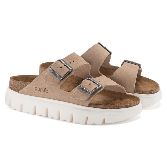 Arizona Chunky | Suede | Warm Sand - Sandals - Birkenstock