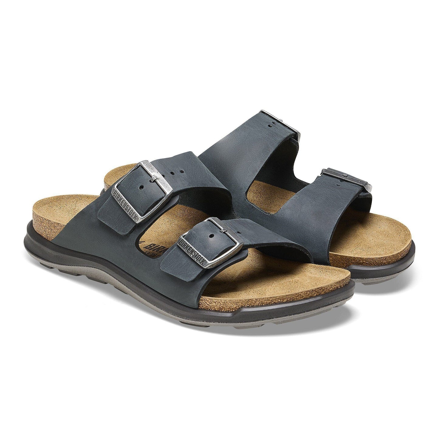 Arizona Crosstown | Oiled Leather | Black - sandals - Birkenstock