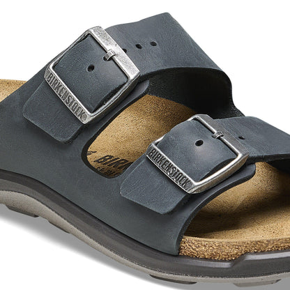 Arizona Crosstown | Oiled Leather | Black - sandals - Birkenstock