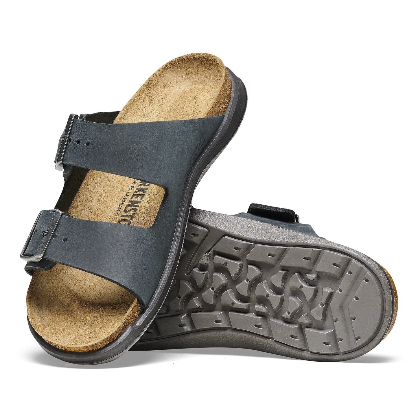 Arizona Crosstown | Oiled Leather | Black - sandals - Birkenstock