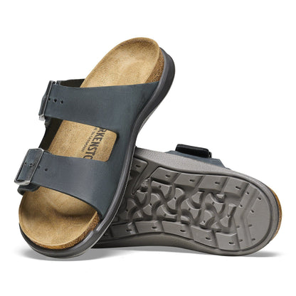Arizona Crosstown | Oiled Leather | Black - sandals - Birkenstock