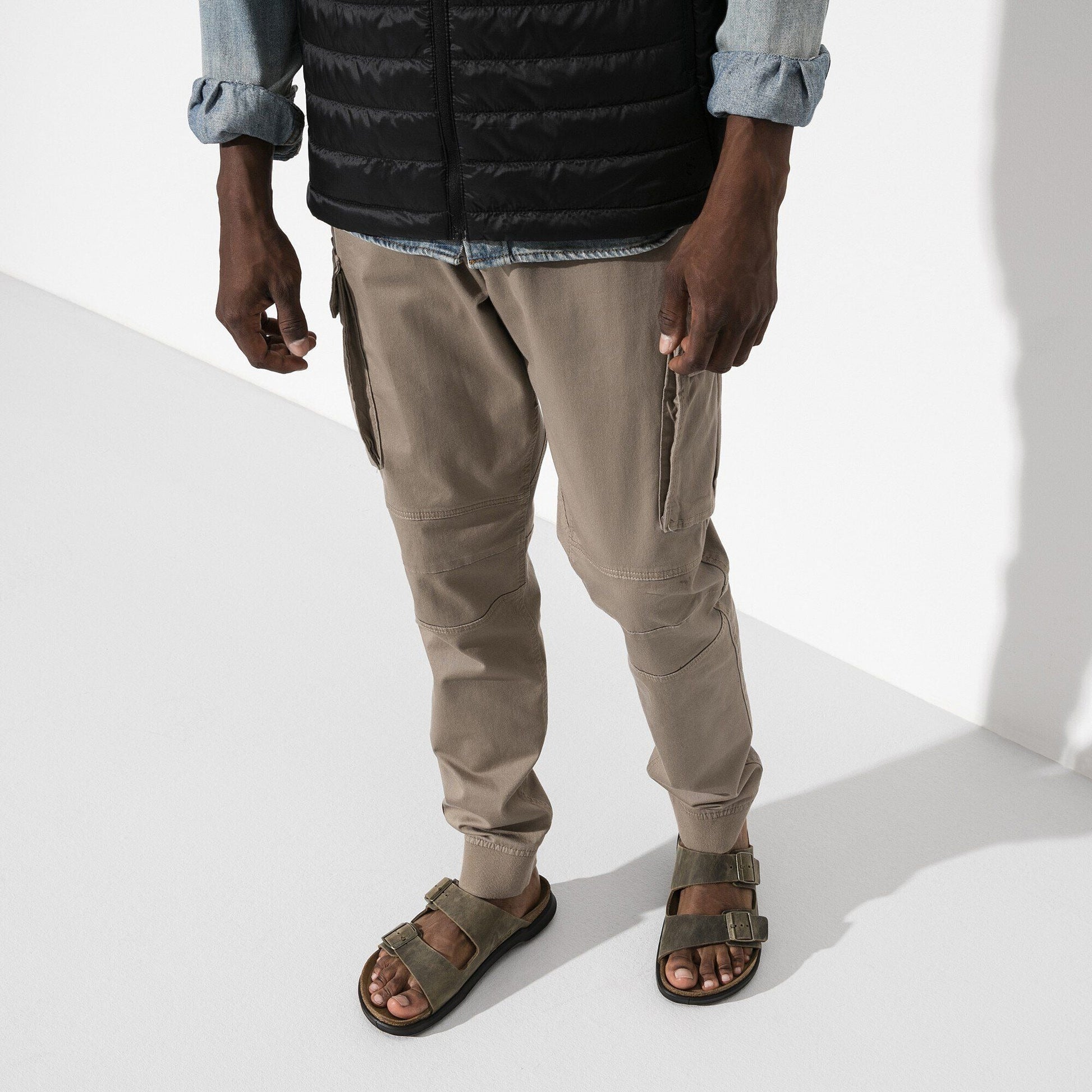 Arizona Crosstown | Oiled Leather | Faded Khaki - sandals - Birkenstock