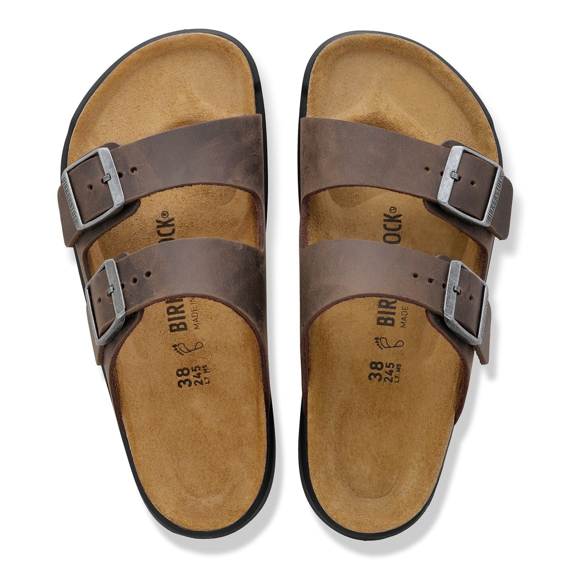 Arizona Crosstown | Oiled Leather | Habana - sandals - Birkenstock