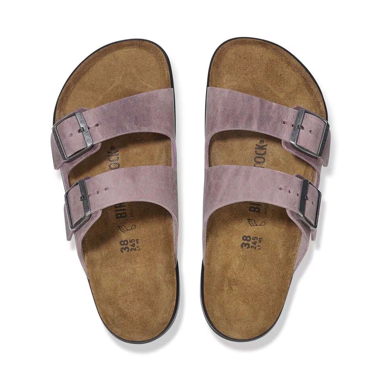 Arizona Crosstown | Oiled Leather | Lavender - sandals - Birkenstock