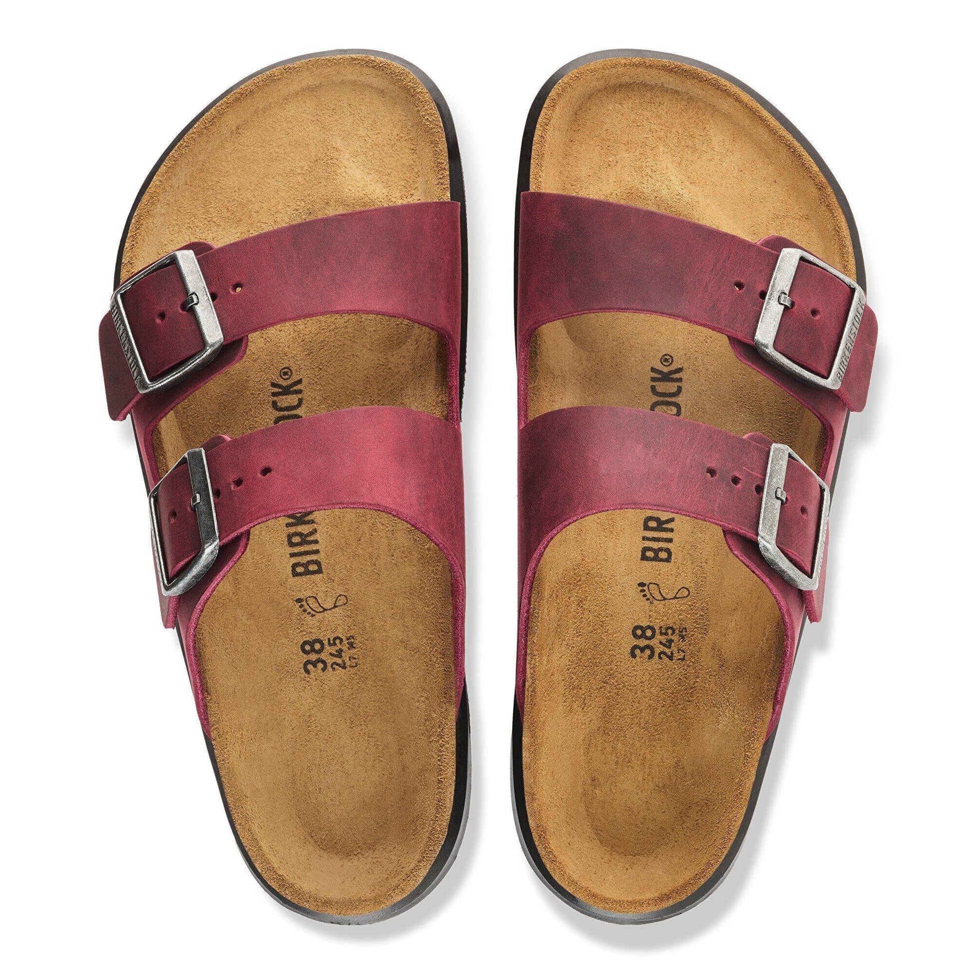 Arizona Crosstown | Oiled Leather | Zinfandel - sandals - Birkenstock