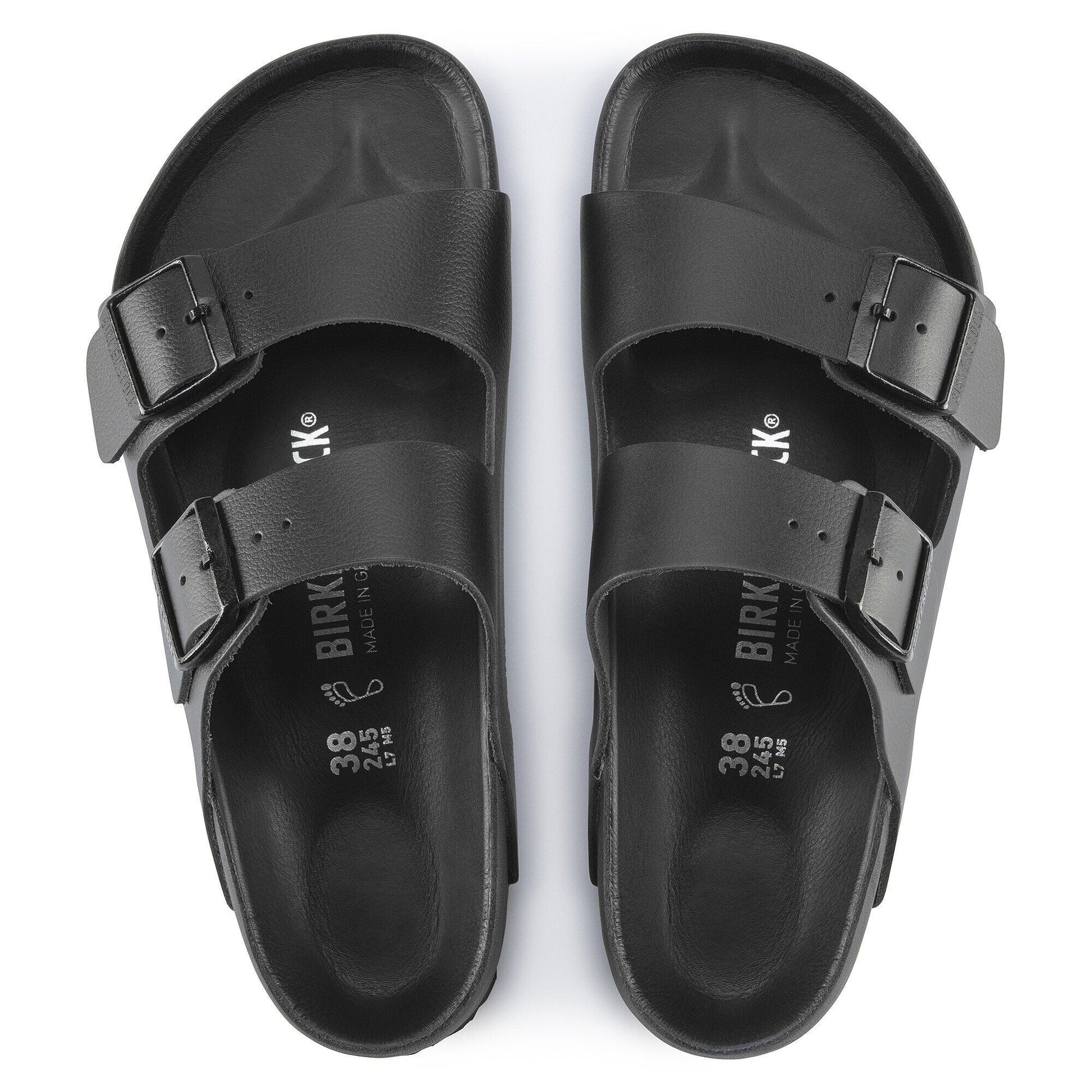 Arizona Exquisite | Leather | Black - sandals - Birkenstock