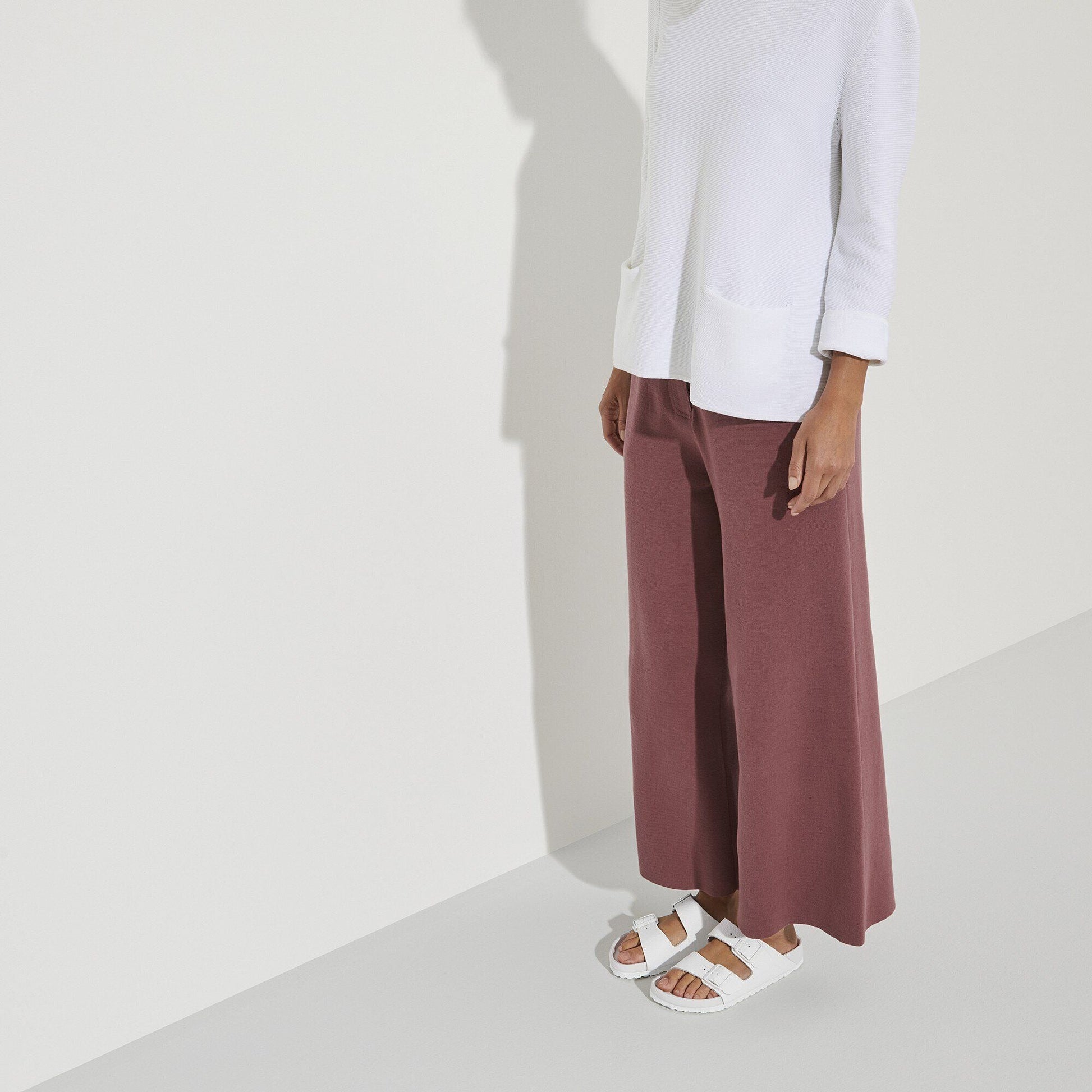 Arizona Exquisite | Leather | White - sandals - Birkenstock