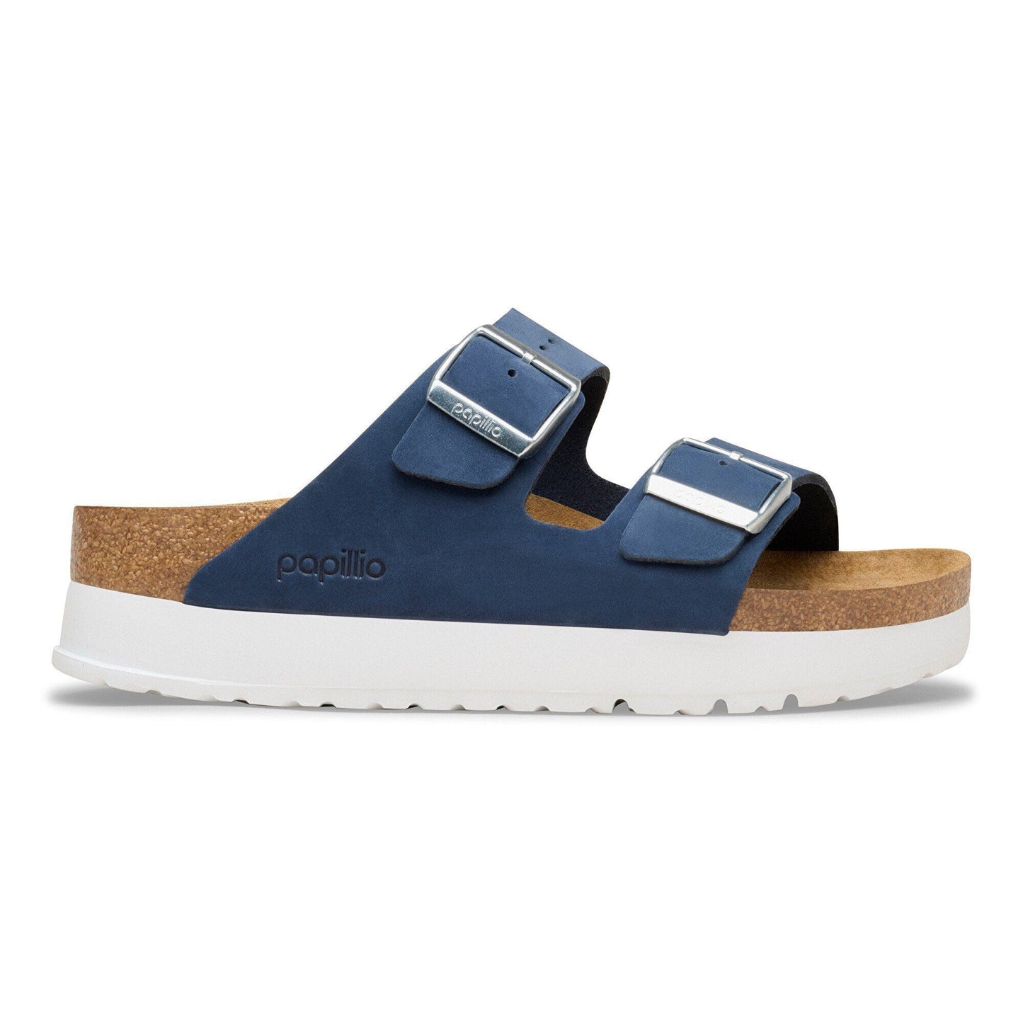 Arizona Flex Platform | Nubuck | New Navy - sandals - Birkenstock