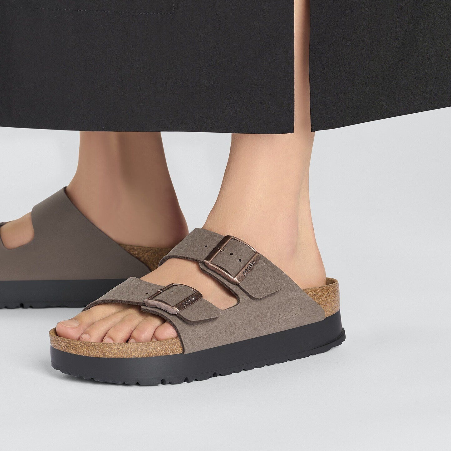 Arizona Flex Platform | Vegan | Birko - Flor | Mocha - sandals - Birkenstock
