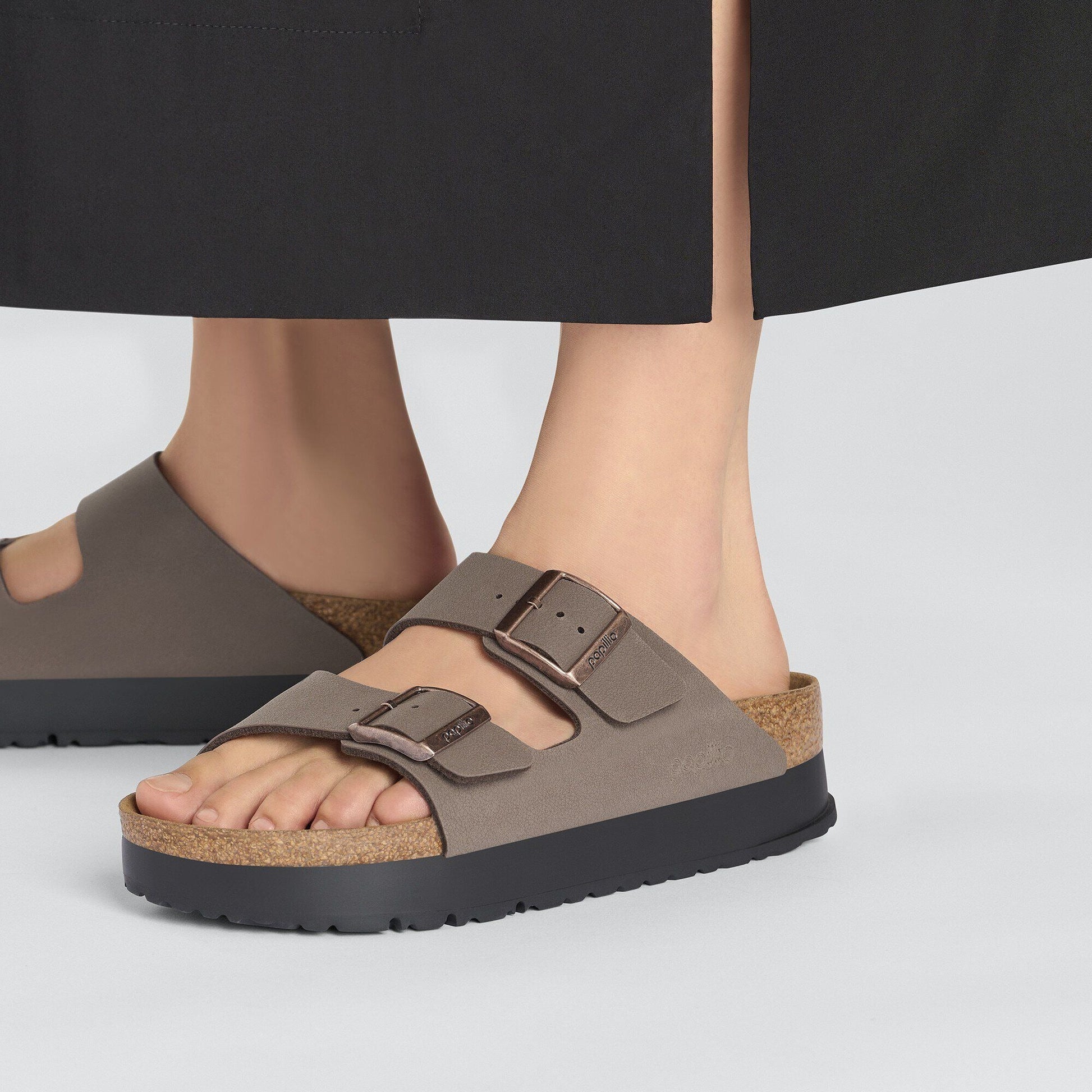 Arizona Flex Platform | Vegan | Birko - Flor | Mocha - sandals - Birkenstock