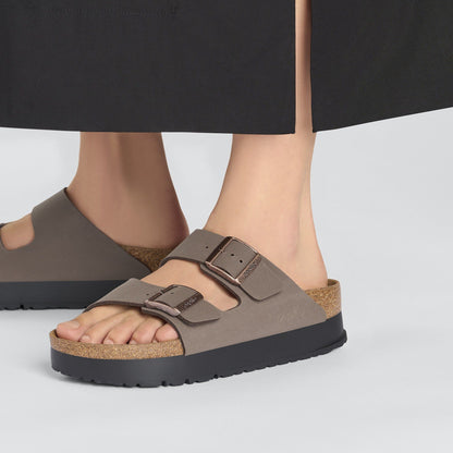 Arizona Flex Platform | Vegan | Birko - Flor | Mocha - sandals - Birkenstock