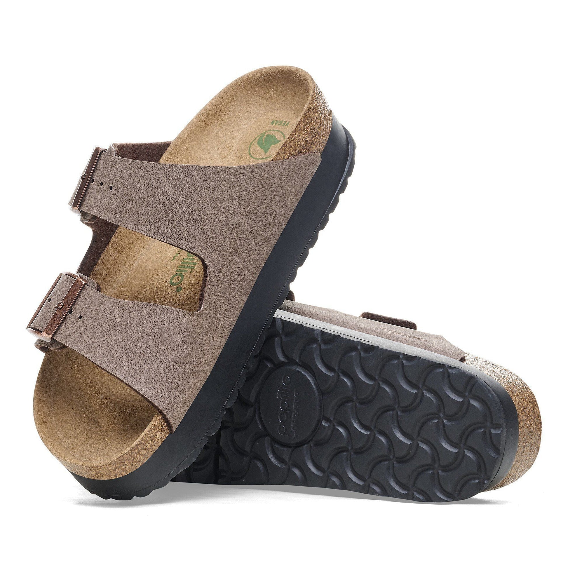 Arizona Flex Platform | Vegan | Birko - Flor | Mocha - sandals - Birkenstock