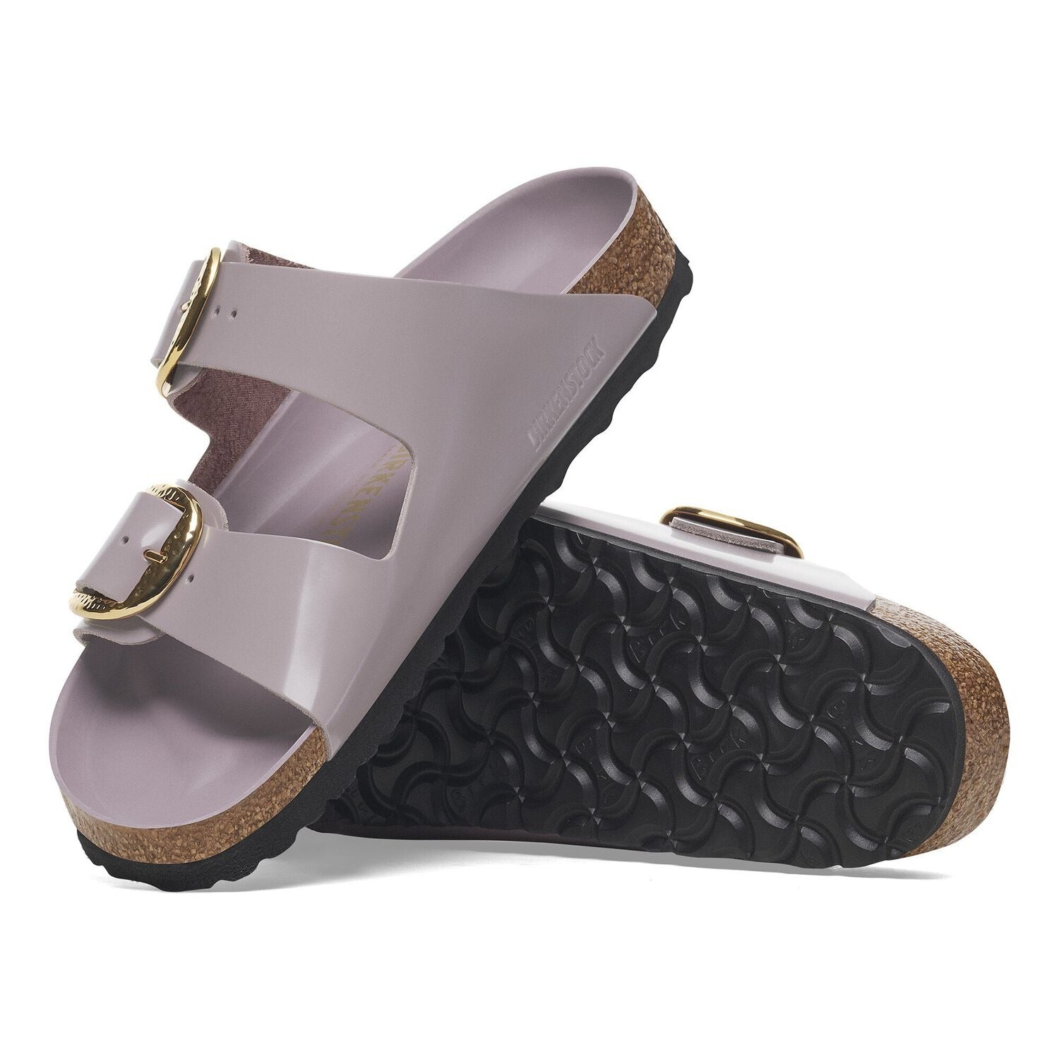 Arizona Hammered Big Buckle | High-Shine Patent Leather