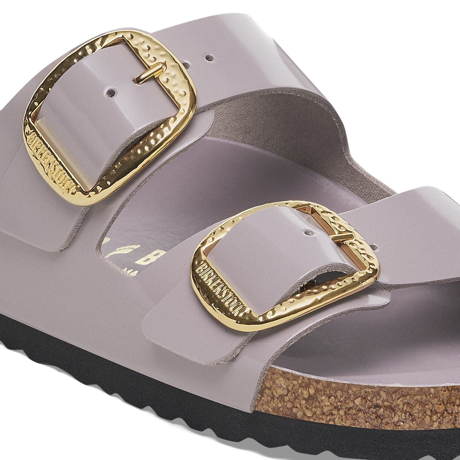 ファッション雑貨・小物その他 Arizona Big Buckle High Shine Hammered Sandals Birkenstock Arizona Hammered Big Buckle - High Shine Antique