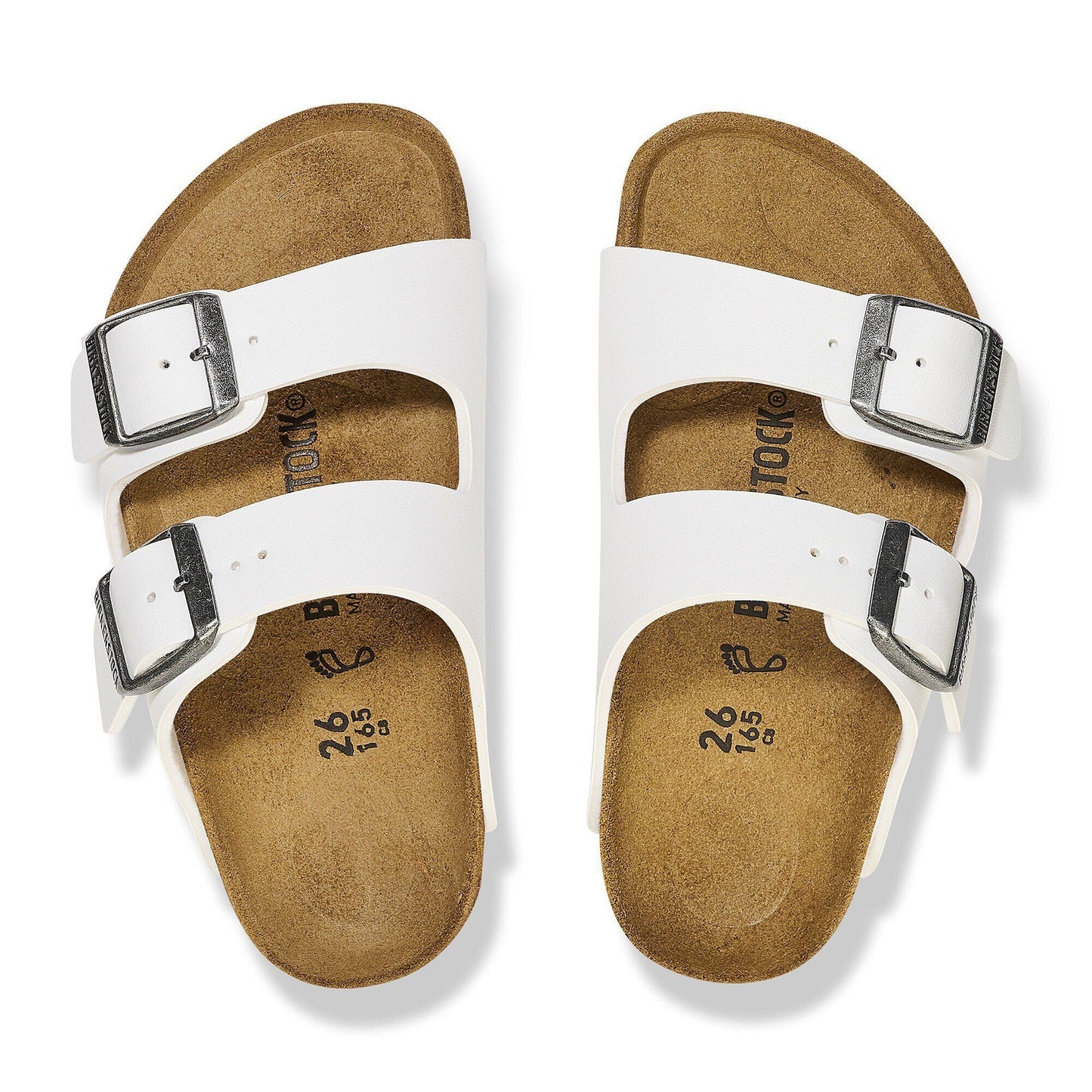 Arizona | Kids | Birko - Flor | White - sandals - Birkenstock