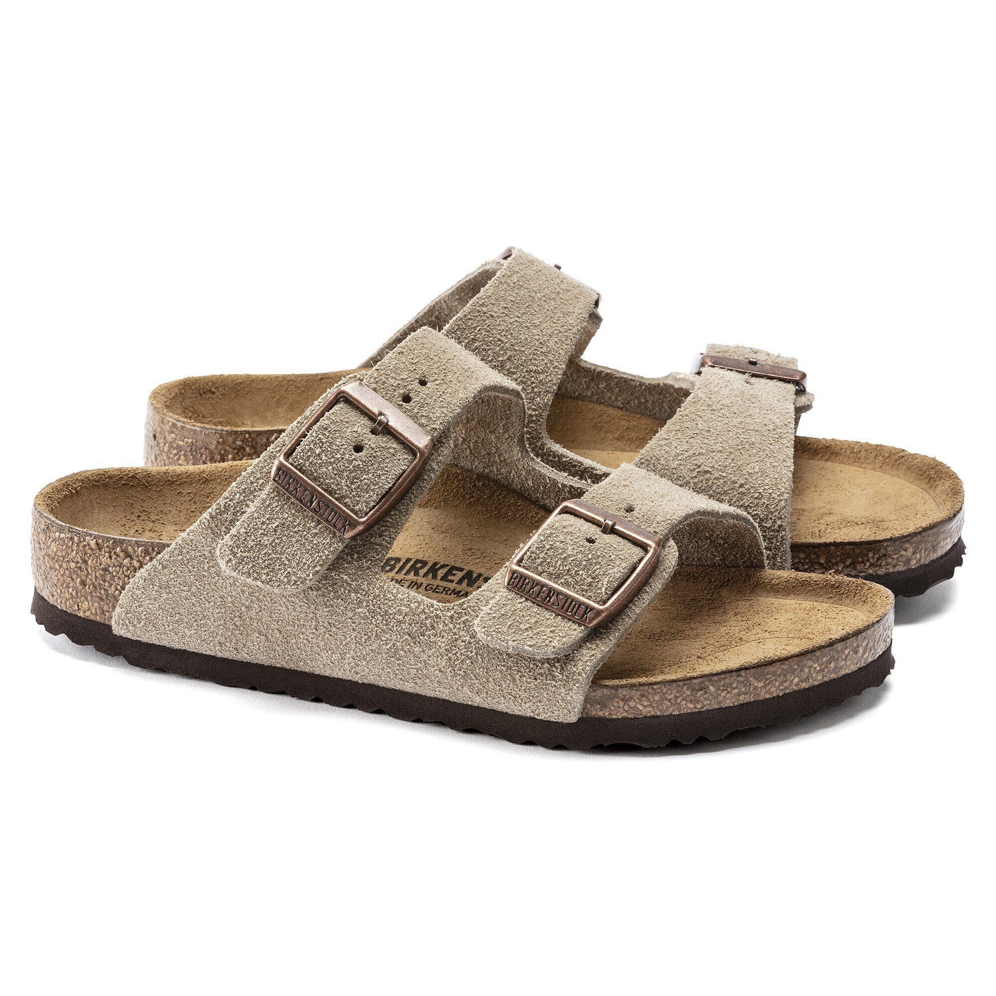 Arizona | Kids | Suede | Taupe – Birkenstock Midtown