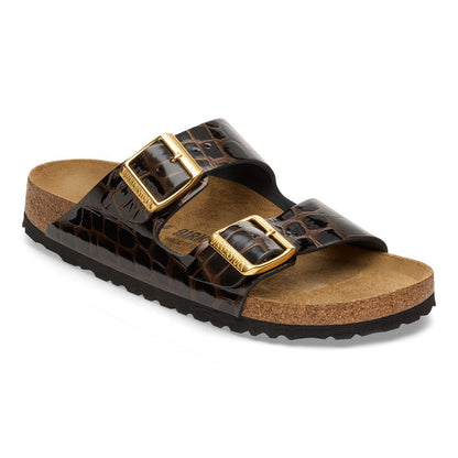 Arizona | Leather/Embossed | Animal Black - sandals - Birkenstock
