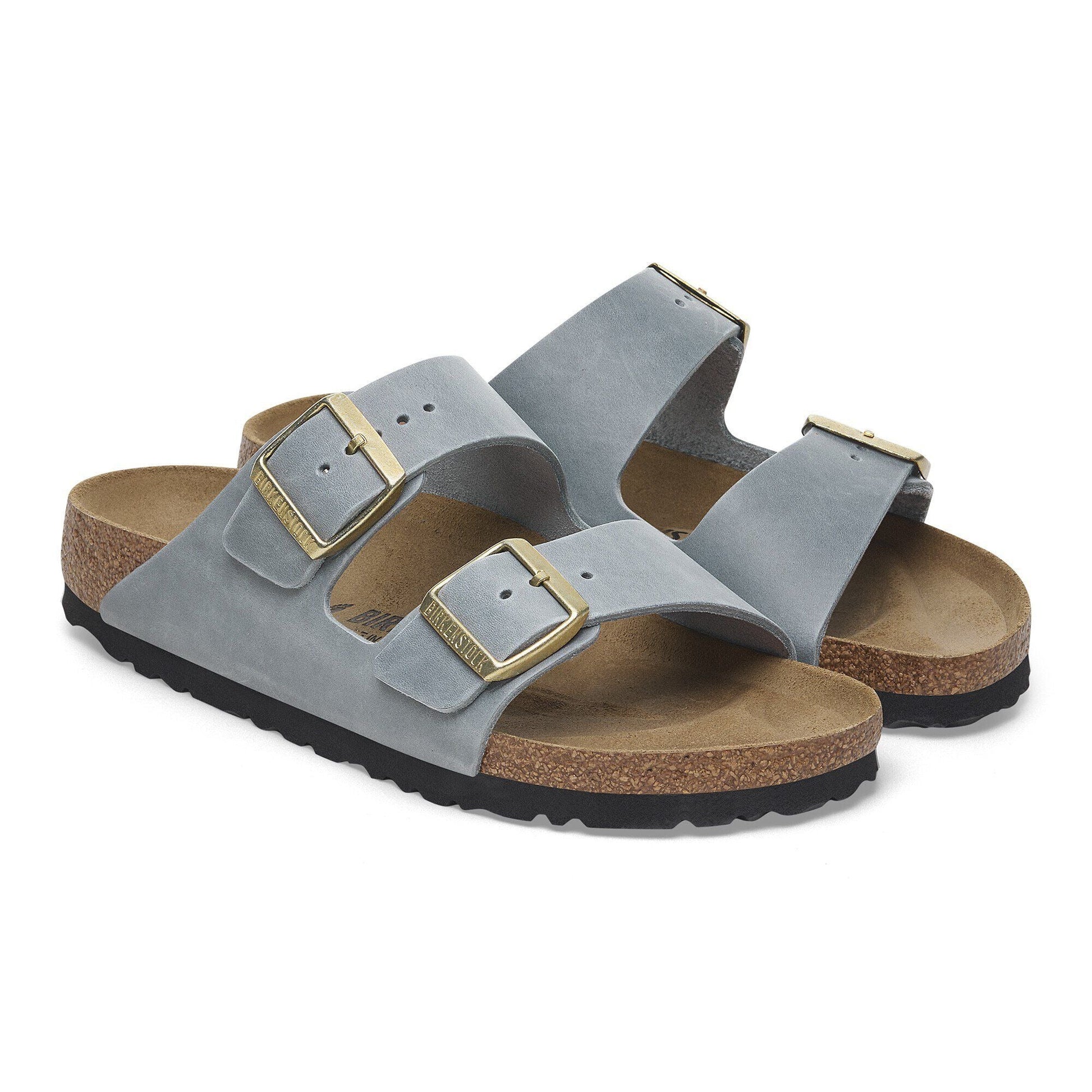 Arizona | Oiled Leather | Basalt Gray - sandals - Birkenstock