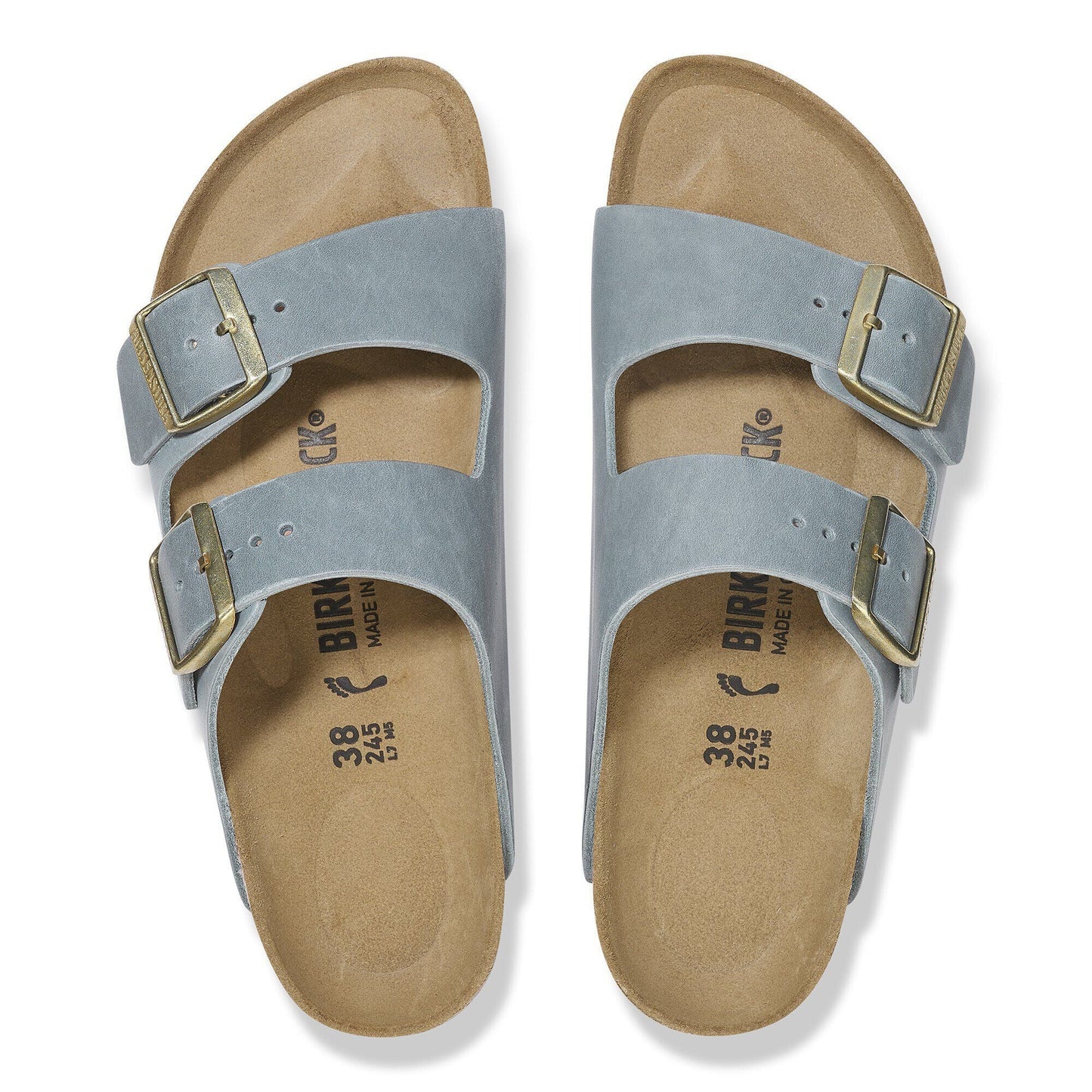 Arizona | Oiled Leather | Basalt Gray - sandals - Birkenstock