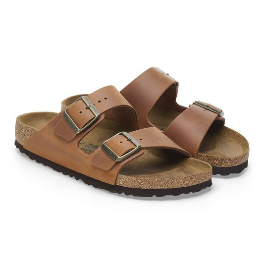 Arizona | Oiled Leather | Cognac - Sandals - Birkenstock